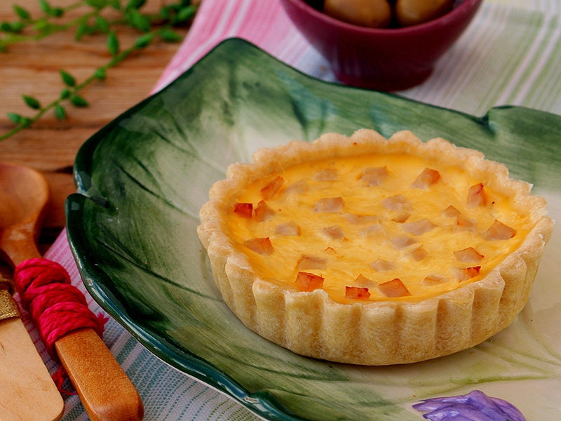 Quiche de Queijo e Fiambre