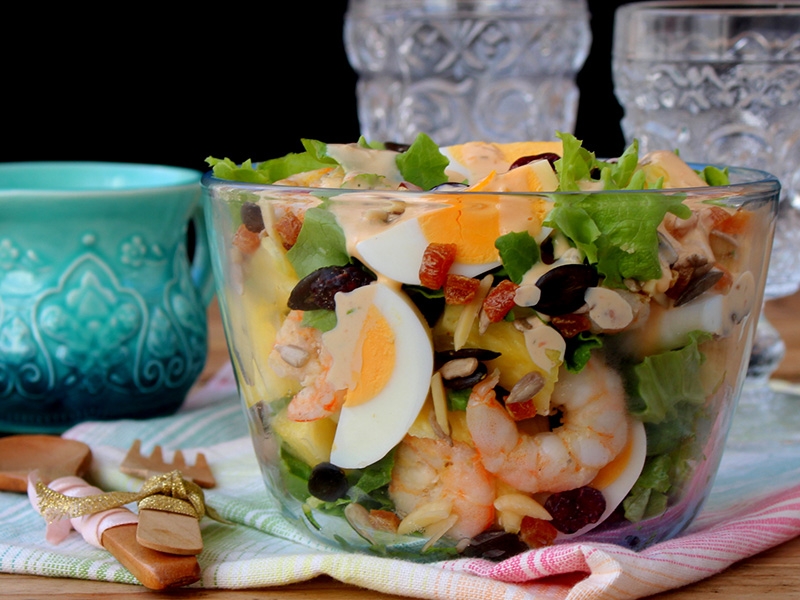 Salada de Camarão Tropical